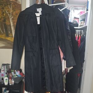 LOFT Black Trench Coat